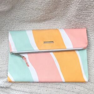 Colorful Striped Clutch